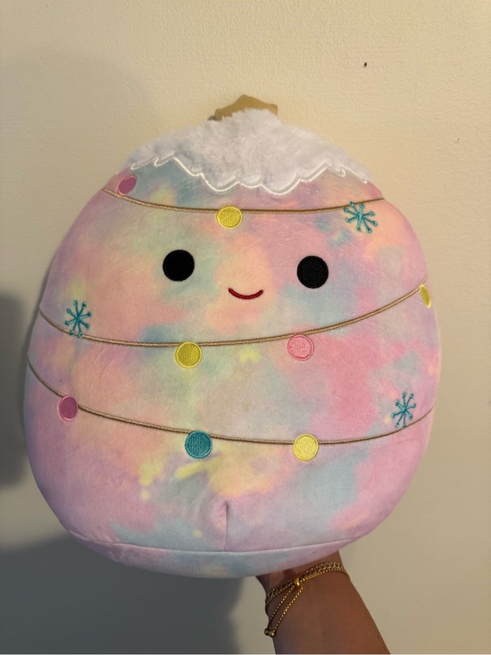 Squishmallows Other - Squishmallows 12” Christmas Ornament Plush Pastel Tie Dye Holiday Stuffed Animal